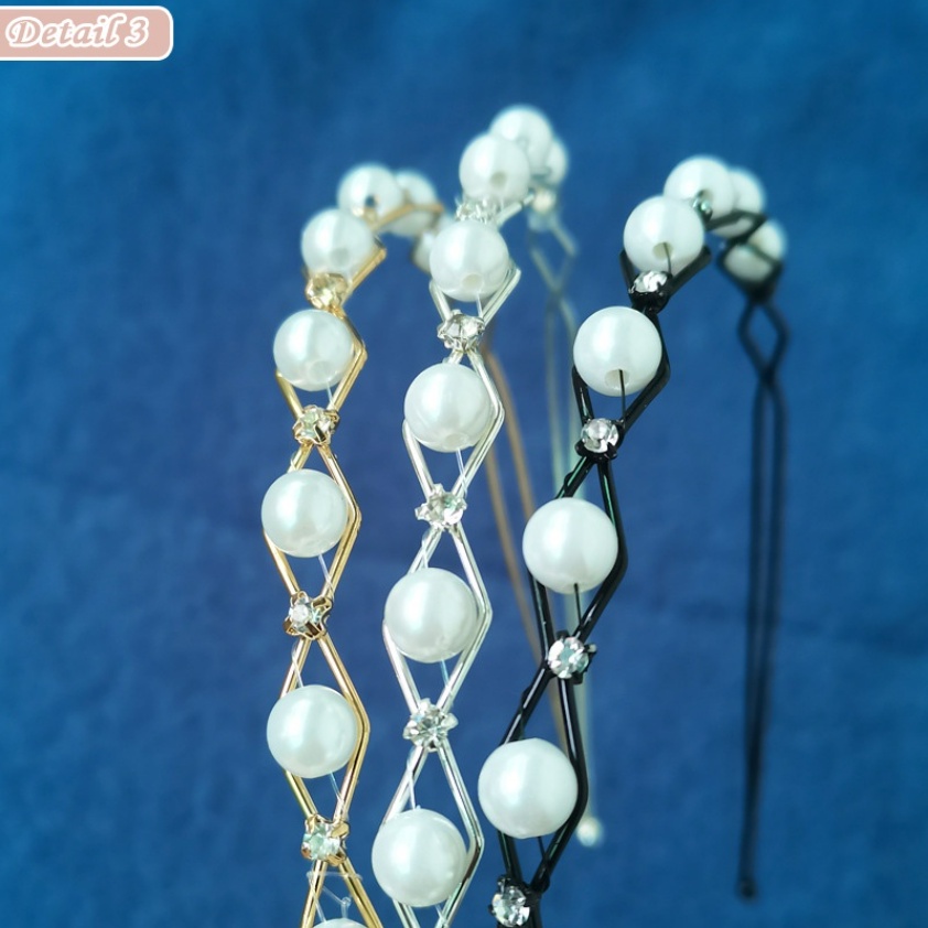 Bando Mutiara Anak Remaja Wanita Korea Hiasan Lucu Rambut Aksesoris CBKS LC