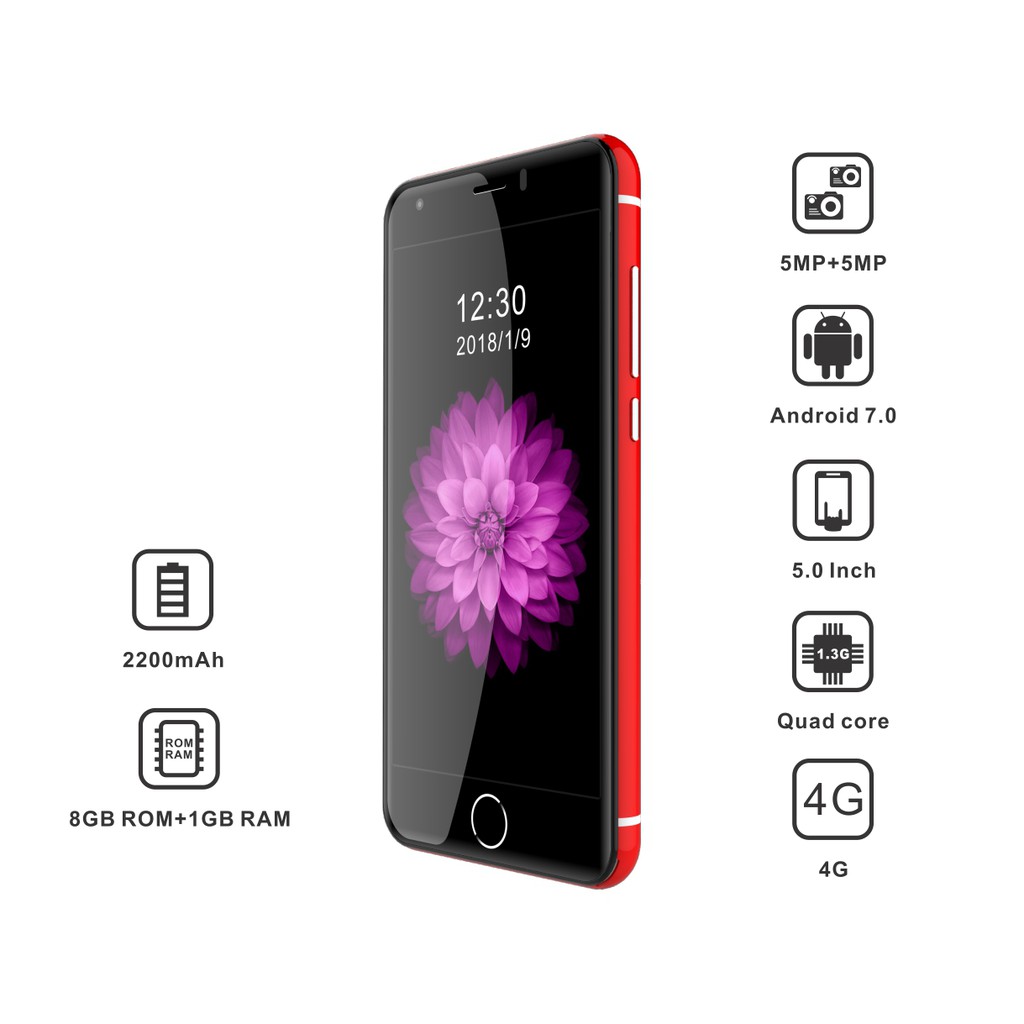 iCherry C231 Max 4G 5 inch Ram 1Gb Rom 8Gb