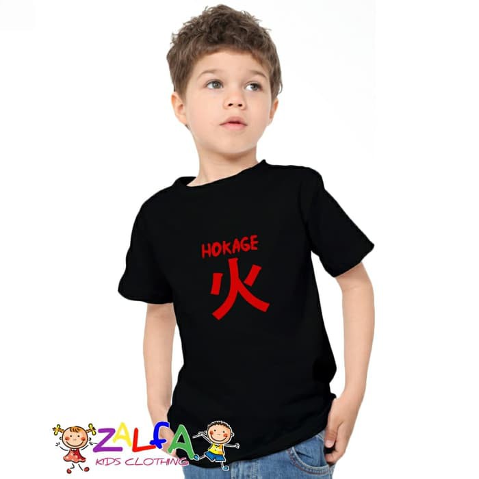 Tshirt Baju Kaos Anak Anak Hokage Naruto made by Zalfa Kids