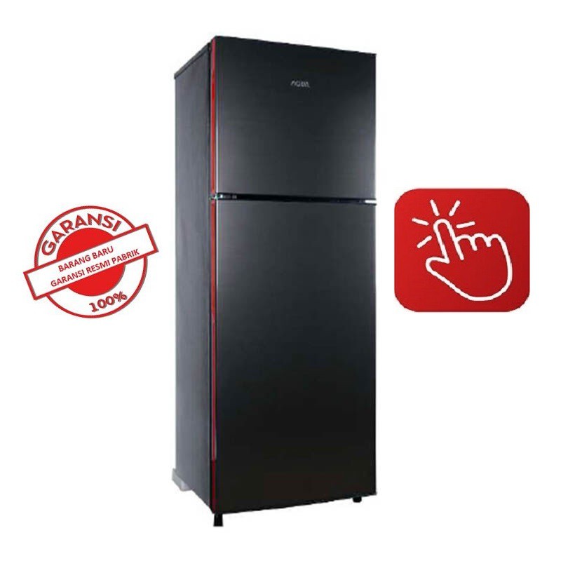 AQUA Kulkas 2 Pintu [169 L] AQR-D261 (DS) Dark Silver - garansi RESMI