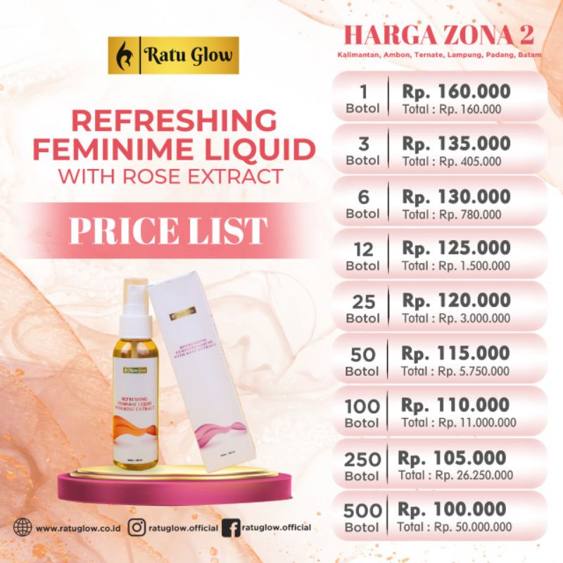 FEMININE LIQUID  RATU GLOW BY AGUS SALIM BUCAR