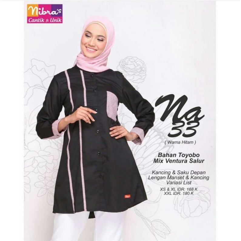 NA 33 ATASAN NIBRAS | KEMEJA/BLOUSE WANITA BY NIBRAS MURAH
