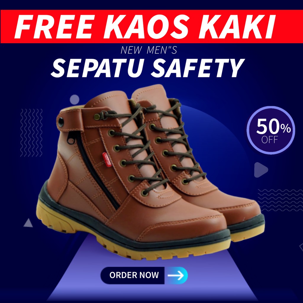 Jual D Cod Sepatu Gunung Adventure Semi Boot Boots Proyek Hiking Touring Motor Outdoor Pria