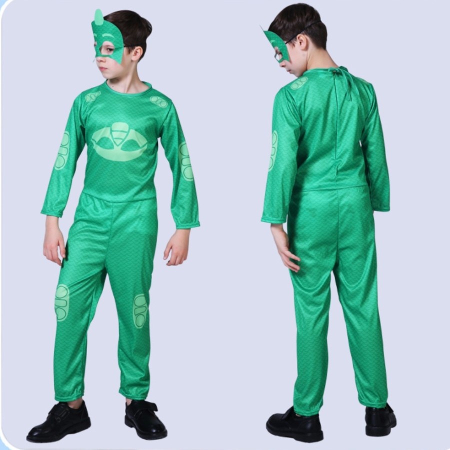 Baju kostum anak PJ MASK COSTUME Catboy gekko owlette