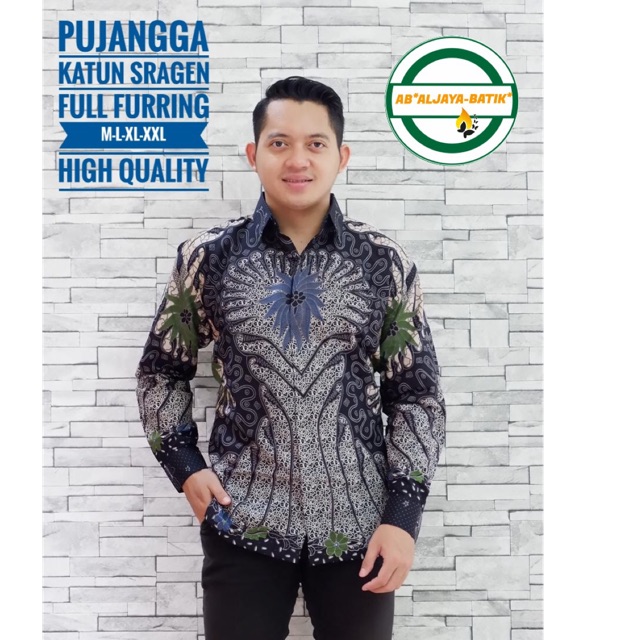 Batik Pria PUJANGGA FULL FURING Katun Halus Sragenan Ori Solo