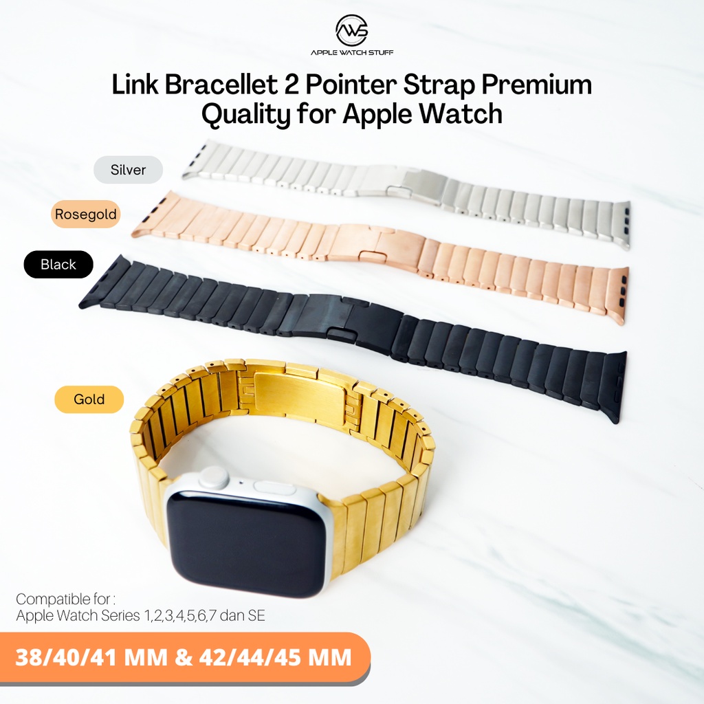 Apple Watch Link Bracellet Strap Metal/ 2 Pointer Bracellet
