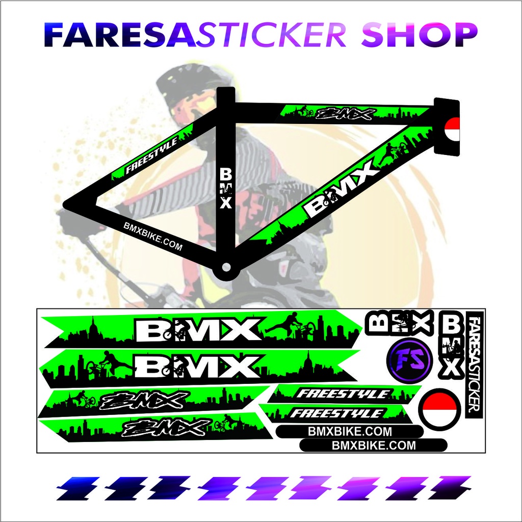 (COD) STRIPING STICKER SEPEDA BMX, SEPEDA FREESTYLE
