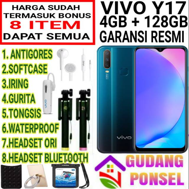 VIVO Y17 4/128 RAM 4GB ROM 128GB GARANSI RESMI | Shopee