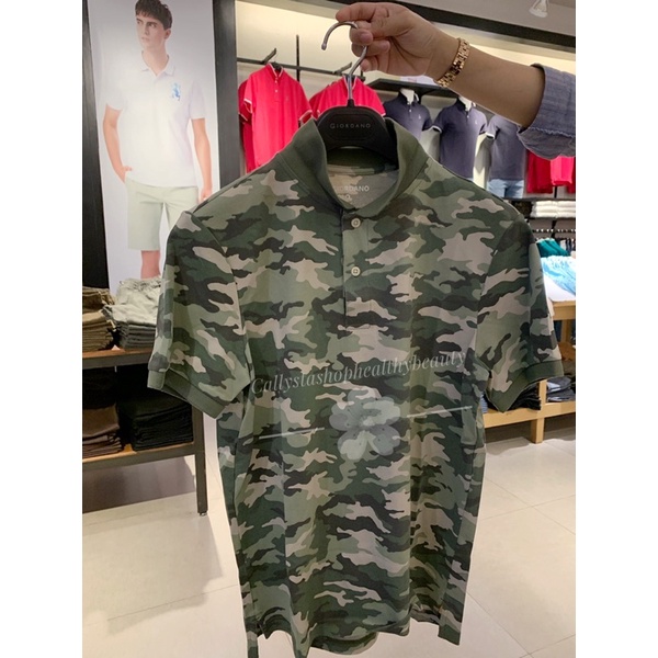 Giordano Polo Shirt Man Cotton Lycra Military Kaos Polo Pria New Sale from 469k Size S Giordano Orig