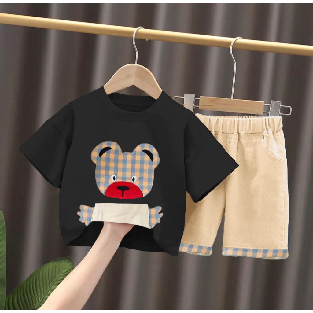 PROMO-SETELAN ANAK BAJU ANAK PAKAIAN ANAK 1-5 TAHUN SETELAN ANAK LAKI LAKI BAJU ANAK LAKI LAKI KAOS ANAK LAKI LAKI SETELAN BEAR KIDS PAKAIAN BAYI ANAK LAKI LAKI TERBARU TERLARIS PAKAIAN BAJU ANAK TERBARU