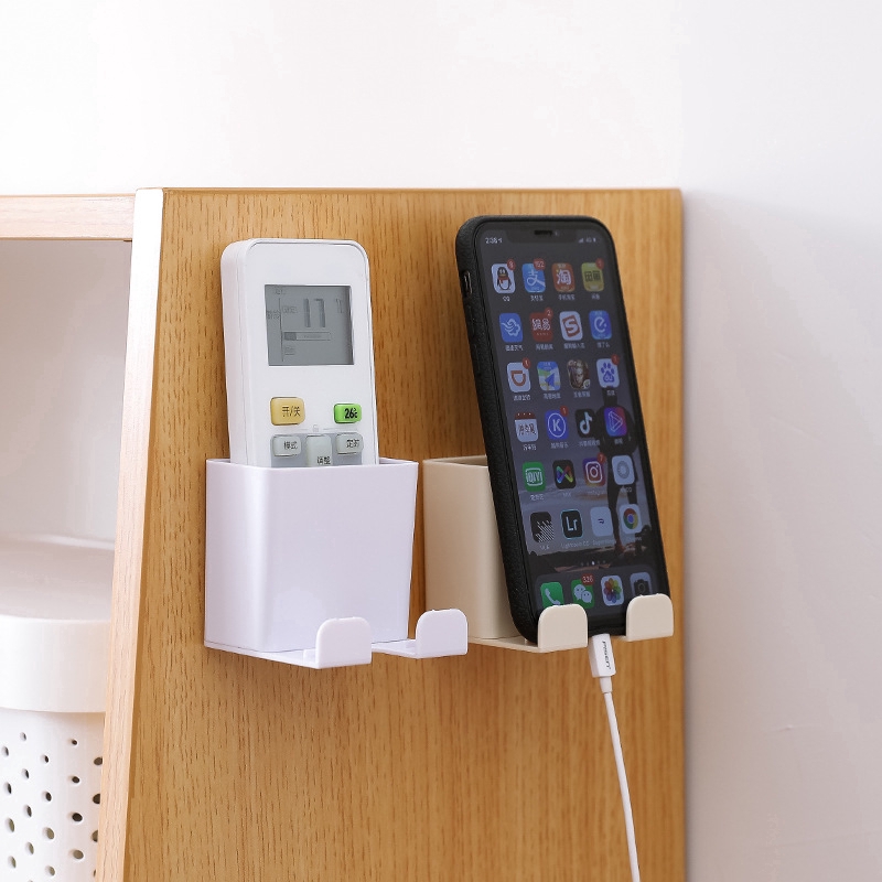 Storage Box Home Wall Storage Rack Mobile Phone Charging Bracket Plastic Box Shopee Indonesia