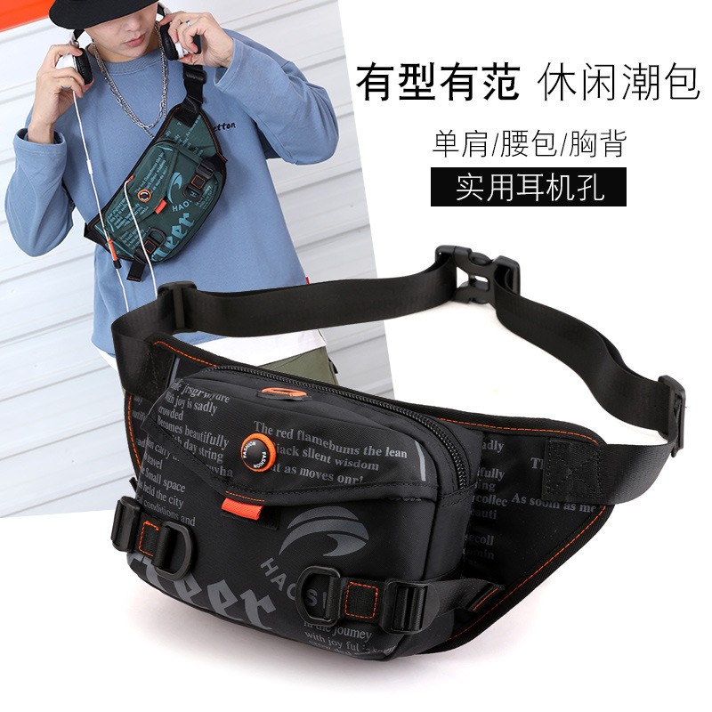 HAOSHUAI 5129 Tas Selempang Pria Waistbag Pria Waterproof WATCHKITE WKOS