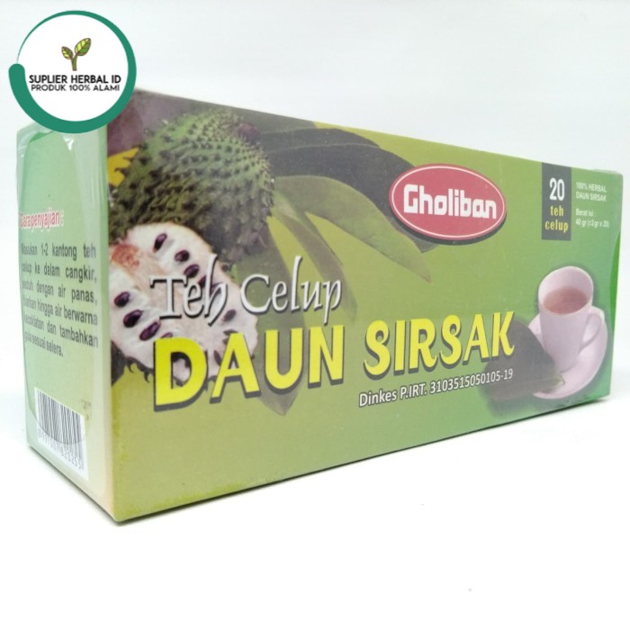 

Teh Celup Daun Sirsak Gholiban - Teh - Kesehatan - Herbal - Teh Celup - Teh Daun Sirsak