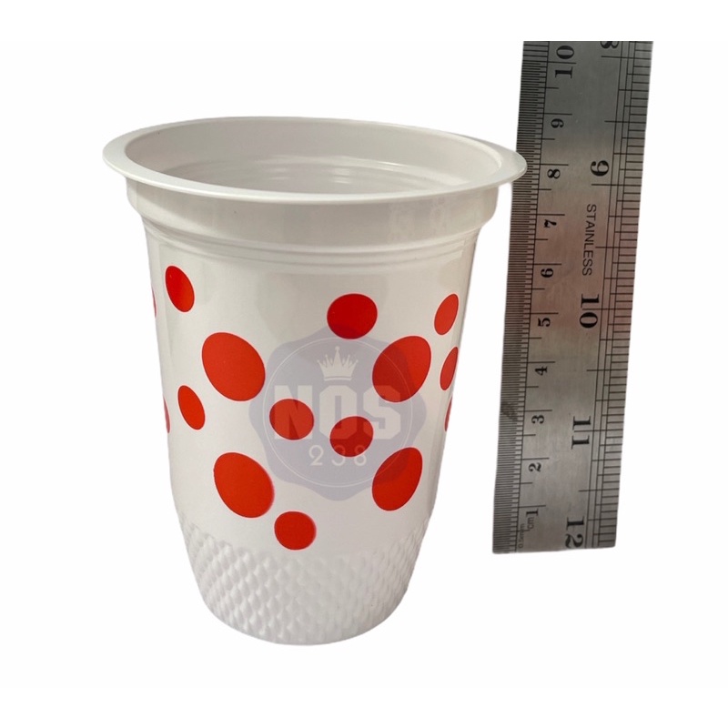Gelas Plastik Bola Polkadot