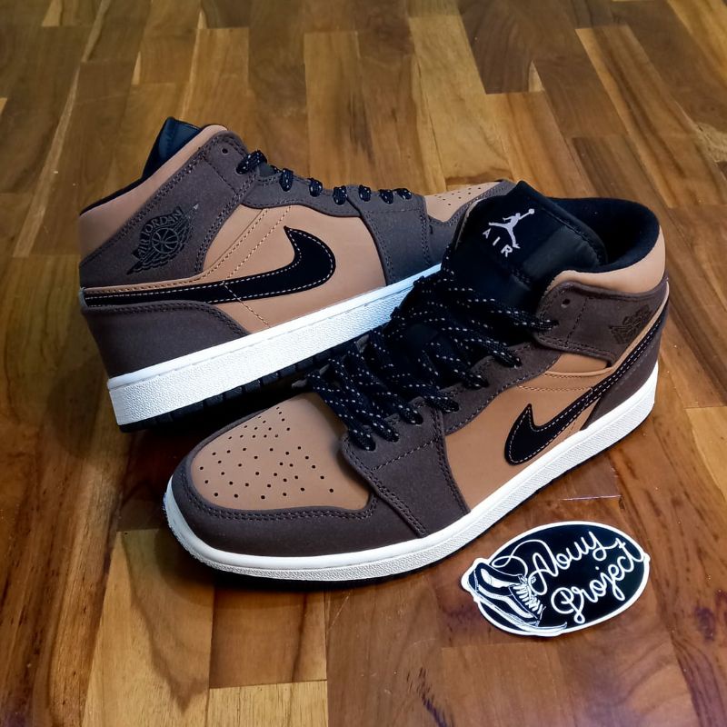 Air Jordan 1 Mid SE Earth Tone Dark Chocolate