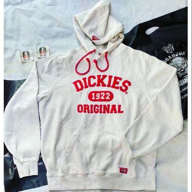 Hoodie Dickies Original White Bordir
