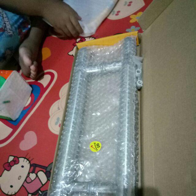 Paket Handle Pintu Stainless Baut Tembus Solid 45cm 2set+body Pelor