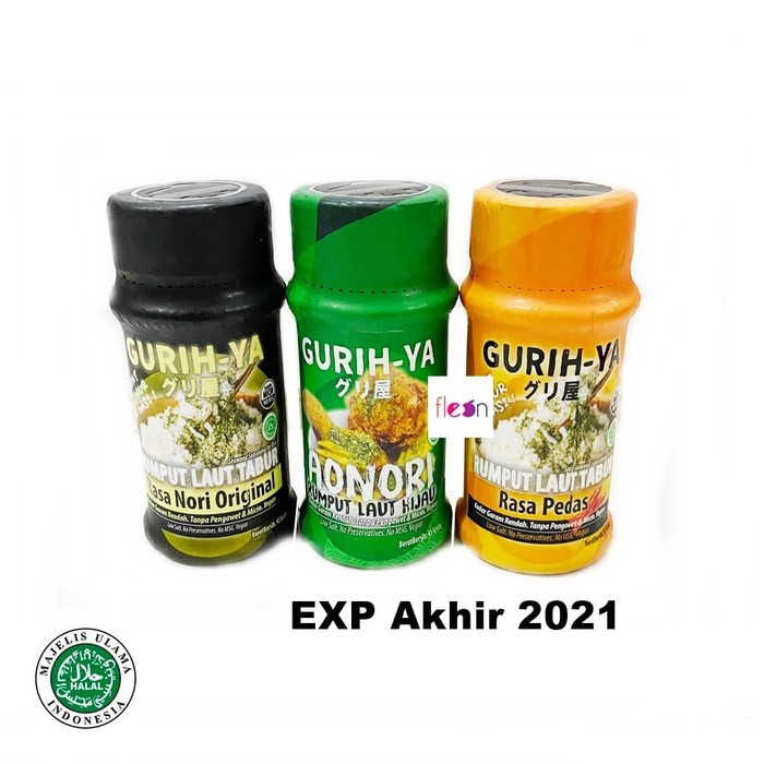 

Gurih-Ya Gurih Ya Seaweed Nori Seasoning / Abon Rumput Laut BOTOL - Original Botol Berkualitas