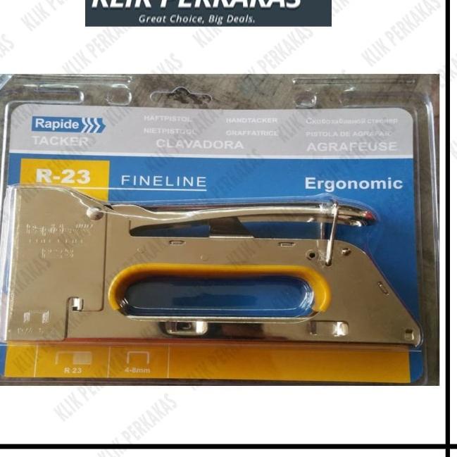 

➥ Rapide Staple Gun Tacker R23 - Staples Gun Jok Laminating Dekorasi ➣