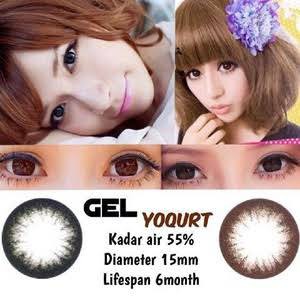 SOFTLENS TOPGEL YOGURT BLACK/DARKBROWN KHUSUS NORMAL 15mm