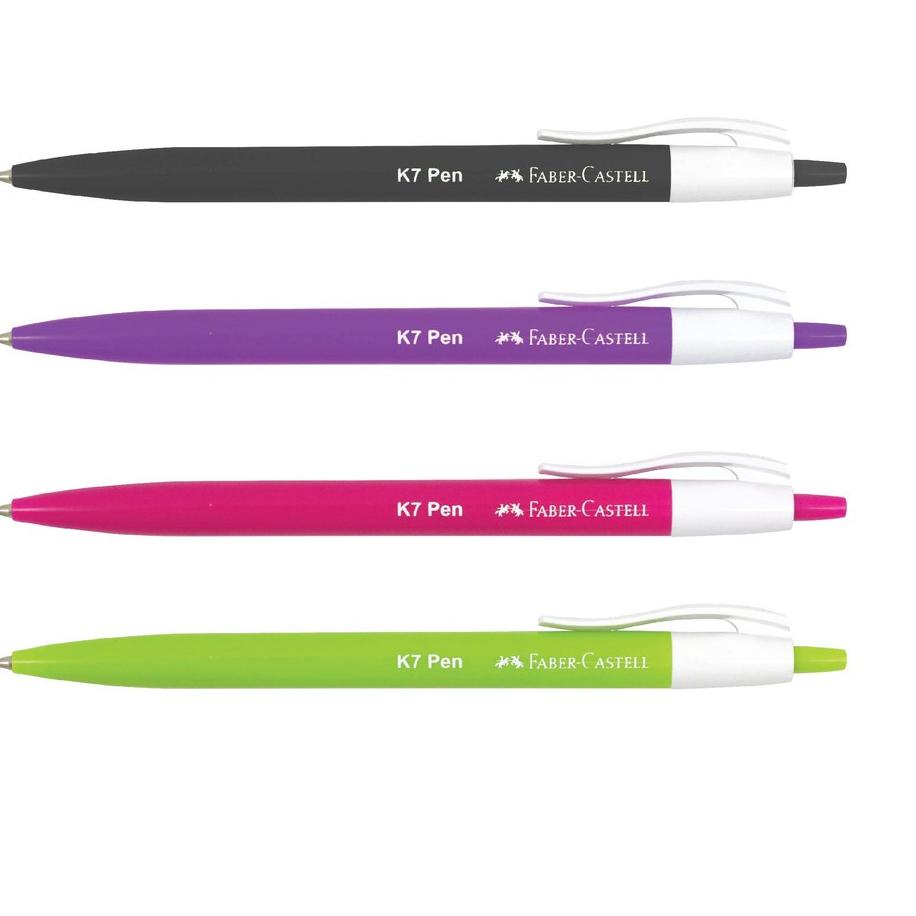 

Kirim LANGSUNG Faber Castell Ballpoint K7 Pen 0.7 Tinta Hitam 1 Box isi 12+2pcs$