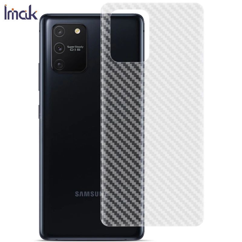 Back Skin Carbon Samsung Galaxy A80 A91 - Garskin Karbon Sticker Anti Gores Belakang Premium