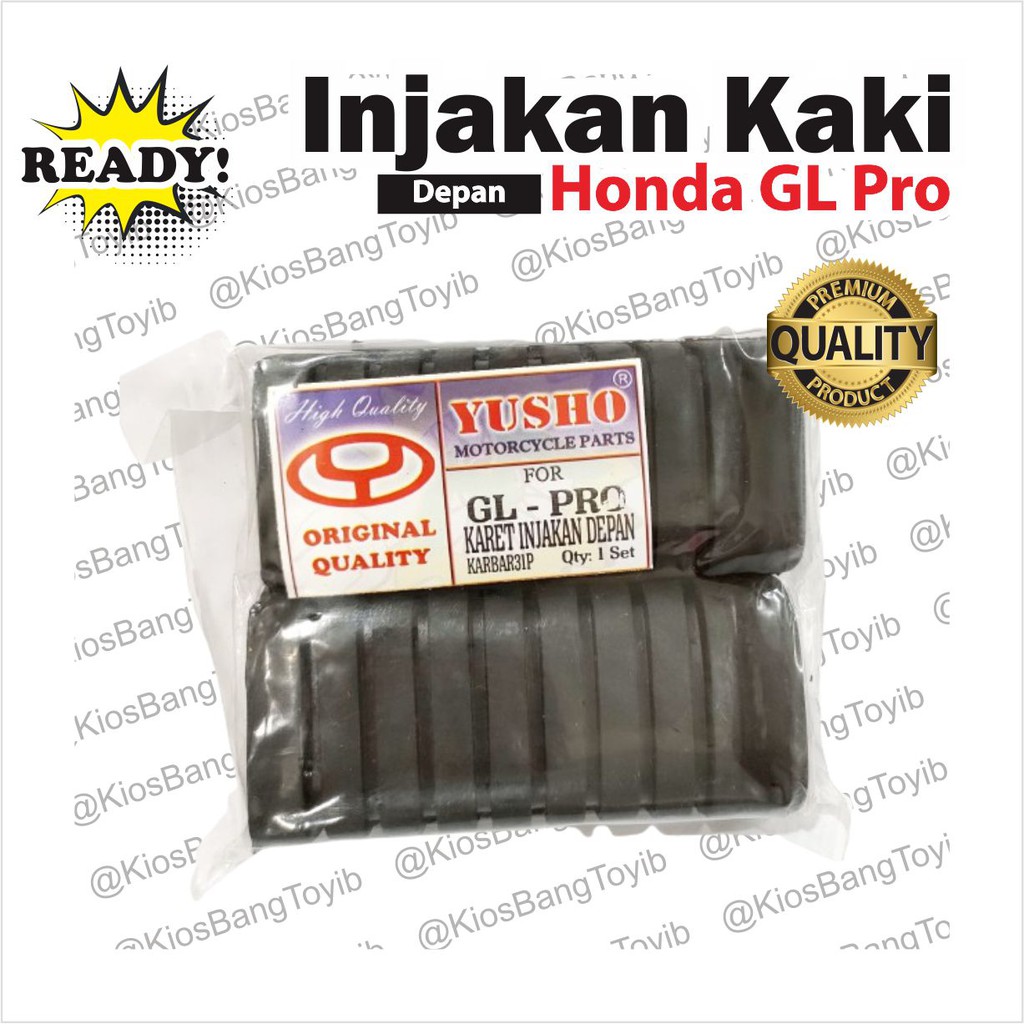 Karet Footstep Barstep Depan/Pijakan Kaki Depan Honda GL Pro (YUSHO)