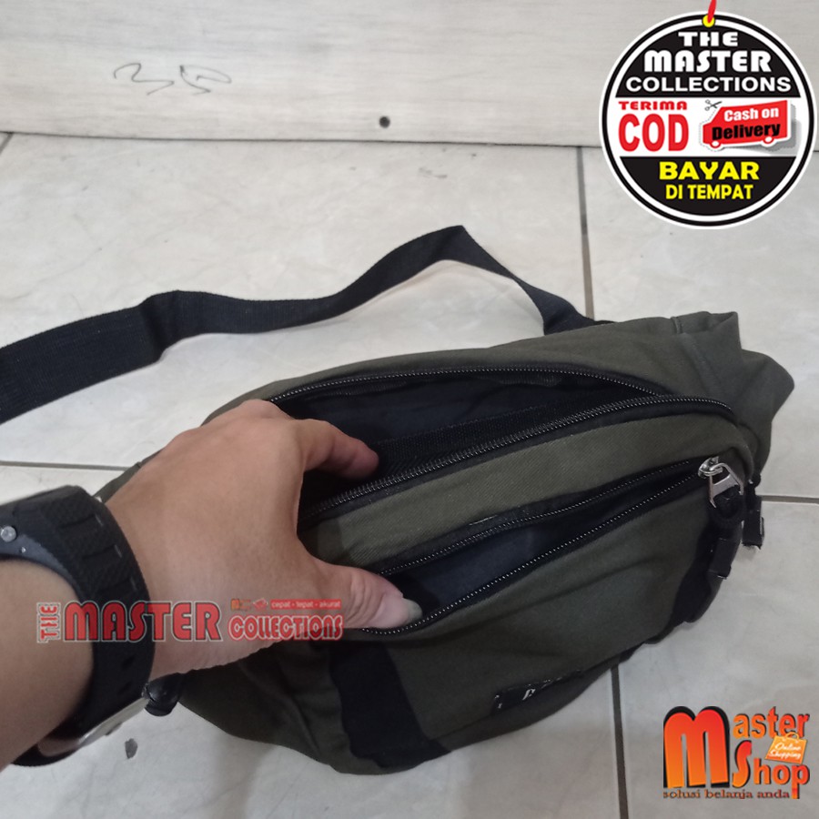 TAS SELEMPANG PRIA WAIST BAG HEYLOOKTas Pinggang Pria Waist Bag Sling Waistbag Selempang Slempang