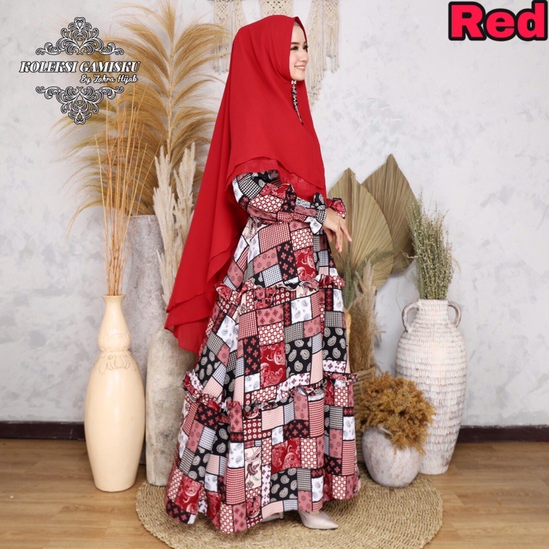 [ NEW PROMO ] GAMIS BAHAN WOLFIS LUX | DRESS | MAXI | SYARI SET KHIMAR ANGGI 4 SERIES