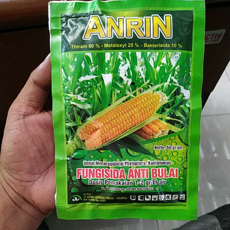 COD FUNGISIDA ANRIN ANTI BULAI JAGUNG kemasan 50 gram