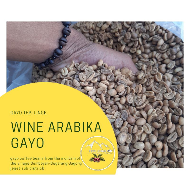 

Greenbean biji kopi strong Wine Arabika aceh Gayo