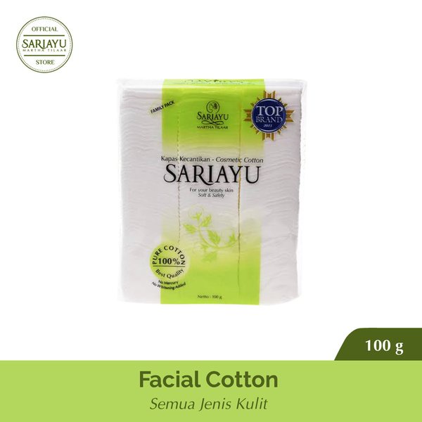 ★ BB ★  SARIAYU FACIAL COTTON 35gr - 50gr - 100gr | Kapas Kecantikan