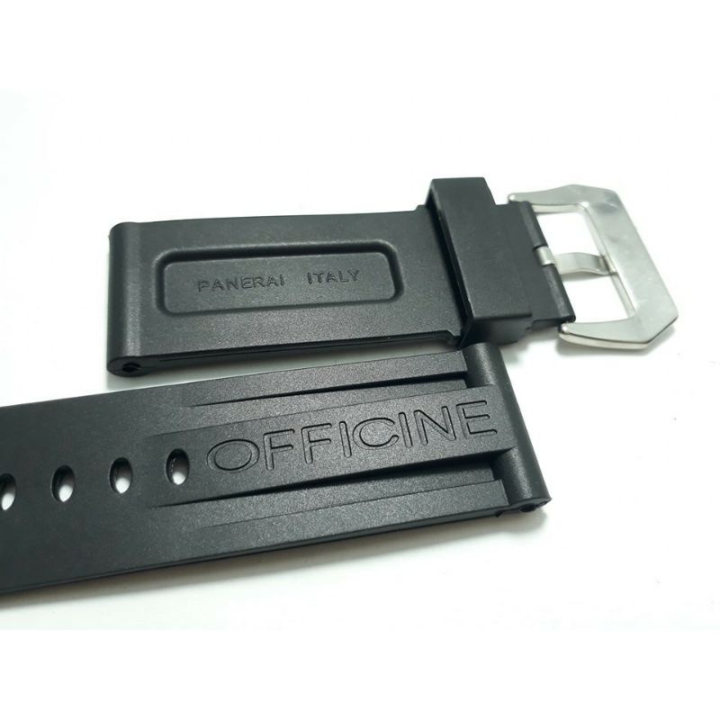 Strap tali jam tangan Panerai luminor Rubber silicon tali jam Panerai officine luminor 24mm 26mm
