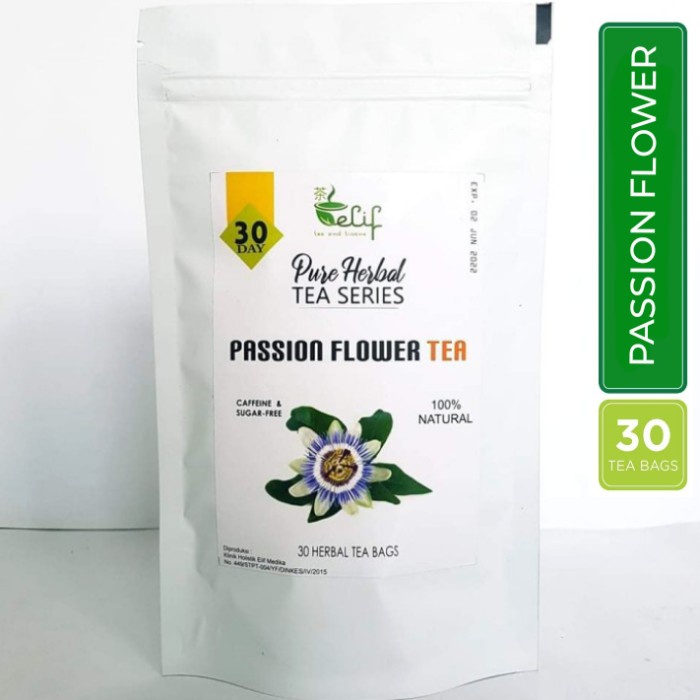 

Passion Flower Tea : Anxiolytic, Sedative, Sleep & Relax (30 Tea Bag)