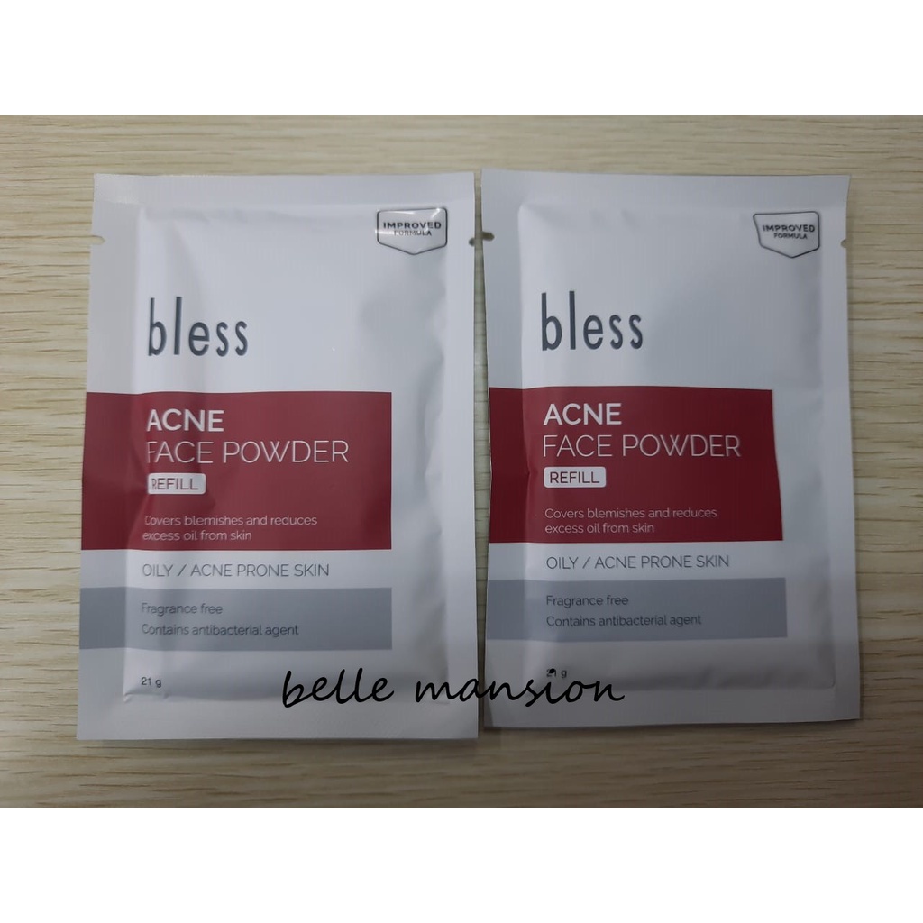 Jual Bless Acne Face Powder Reffil 25gr | Shopee Indonesia