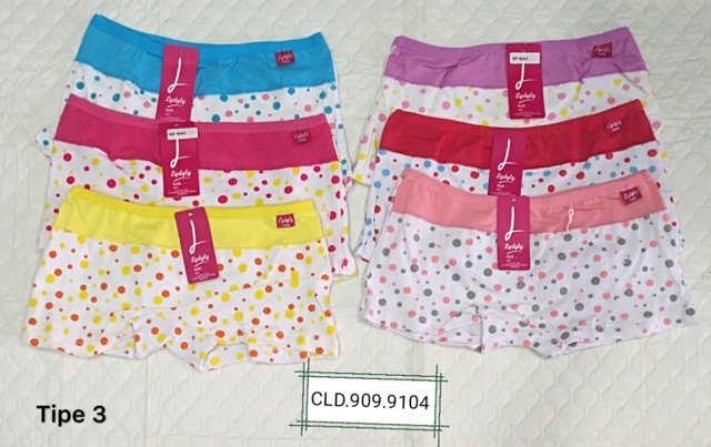 6 Pcs Celana boxer anak perempuan SD/ celana anak/ celana anak cewek / celana pendek / celana dalam