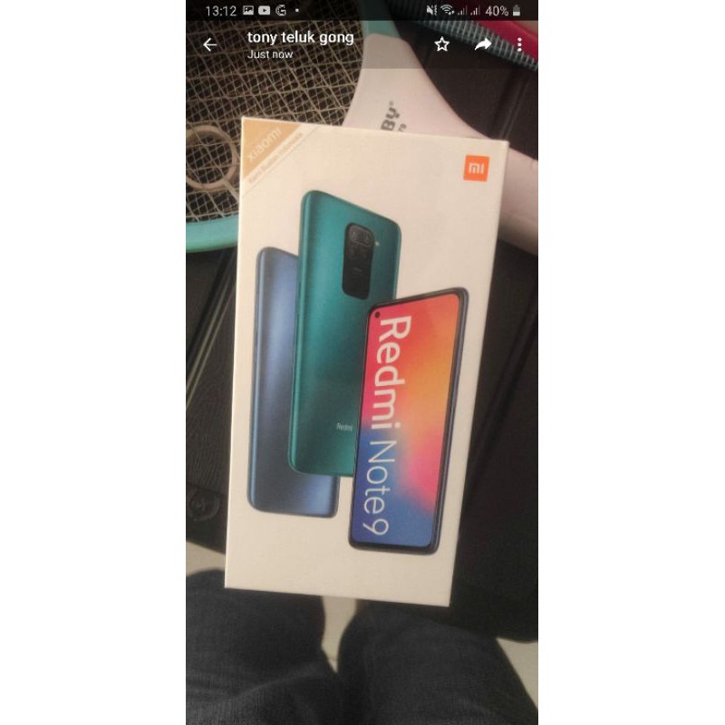 Xiaomi Redmi Note 9 6/128gb Garansi resmi