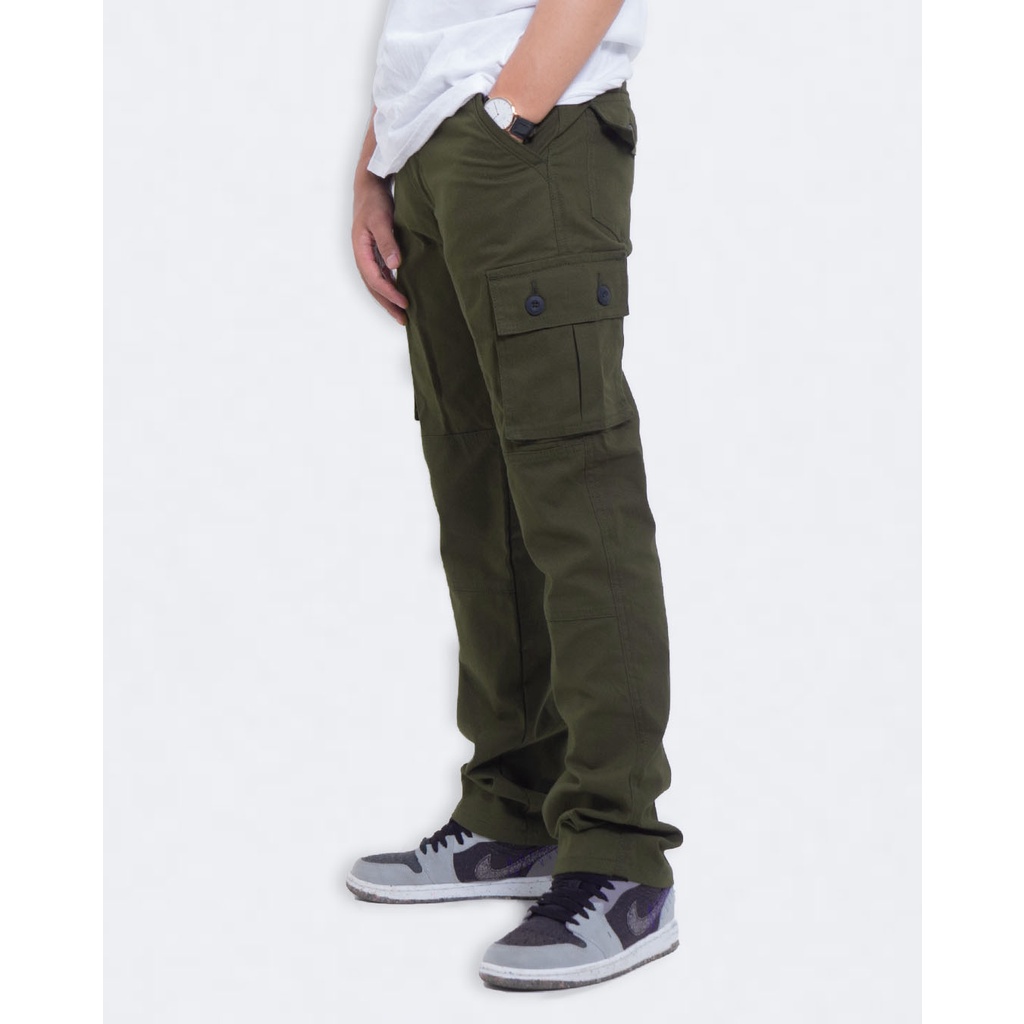 YORK LONG CARGO PANTS - GREEN ARMY