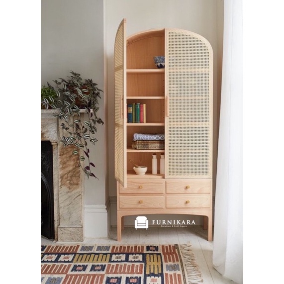 Lemari rotan jati minimalis lemari buku rotan minimalis lemari laci rotan