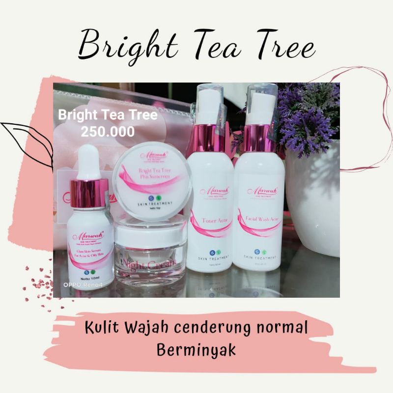 MARWAH DIAMOND BRIGHT TEATREE Skincare aman, halal, dan bpom