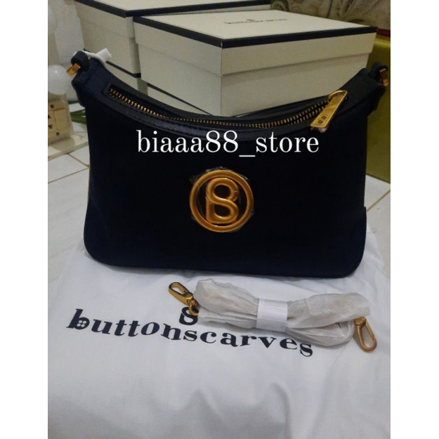 Ready Stock New Luana Nylon Bag in Charcoal Buttonscarves