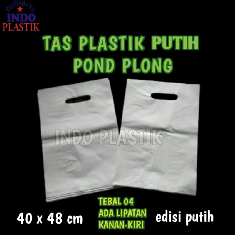 

TAS PLASTIK PUTIH 40X48 CM PLONG TAS MALL TAS POND TAS PRODUK PAPERBAG