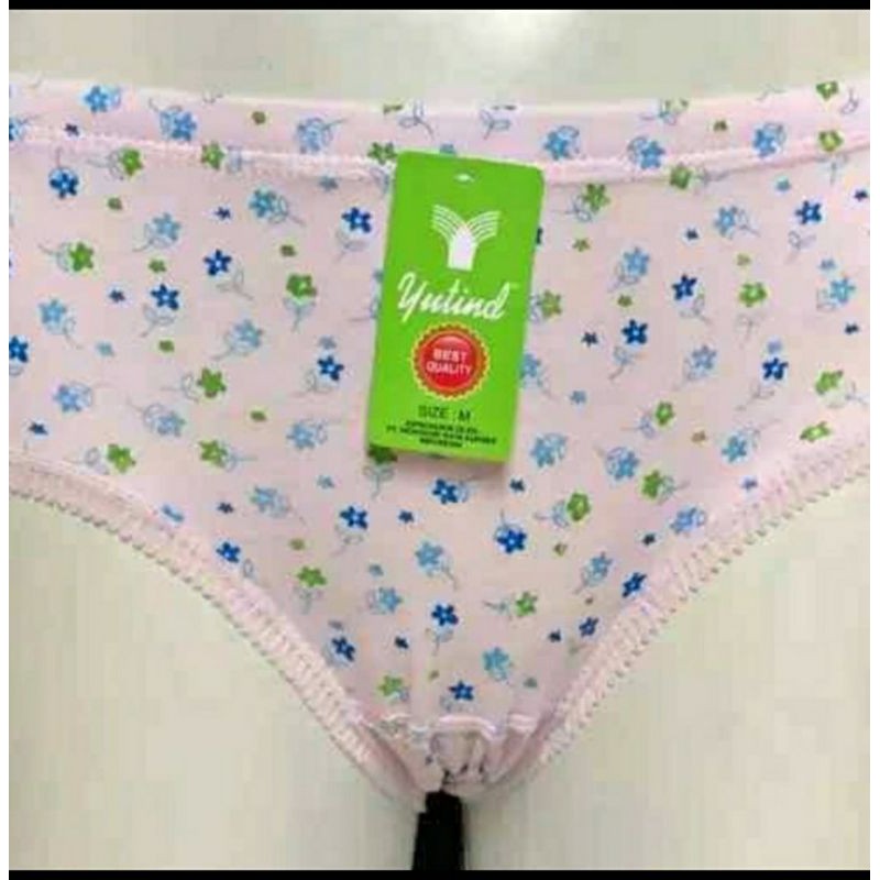 celana dalam wanita yutind sablon bunga/cd yutind sablon murahualitas
