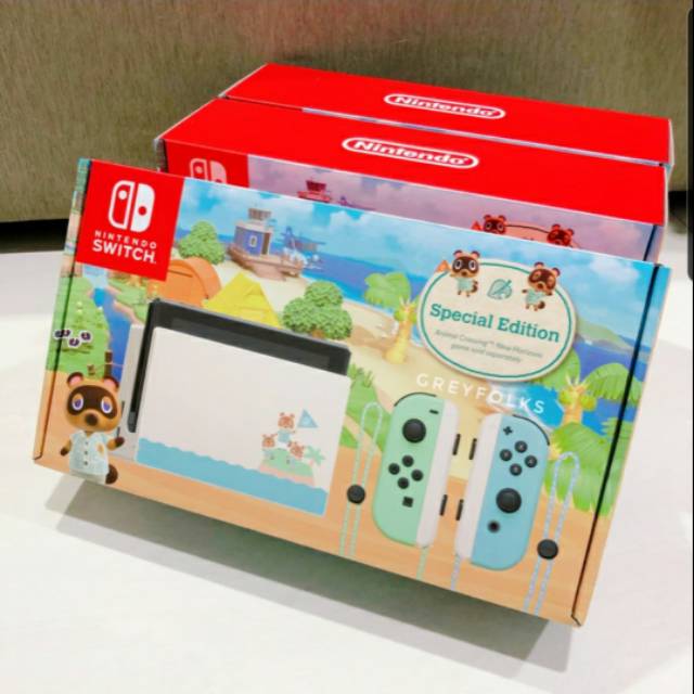 animal crossing nintendo switch special edition console