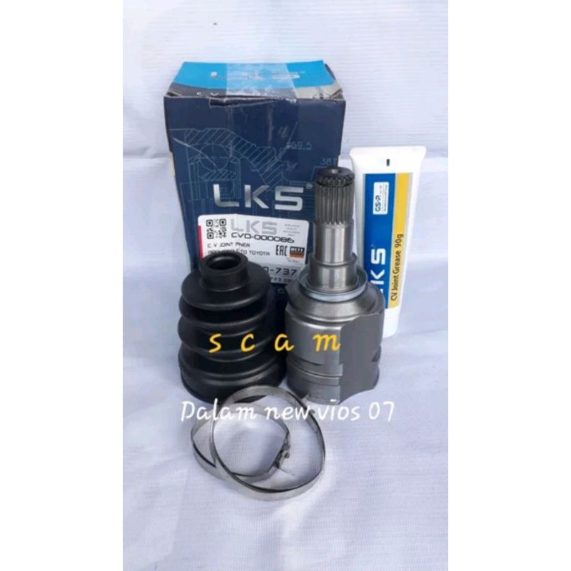 cv joint dalam as roda depan bagian dalam new vios gen2 2007 2008 2009 2010 2011 2012