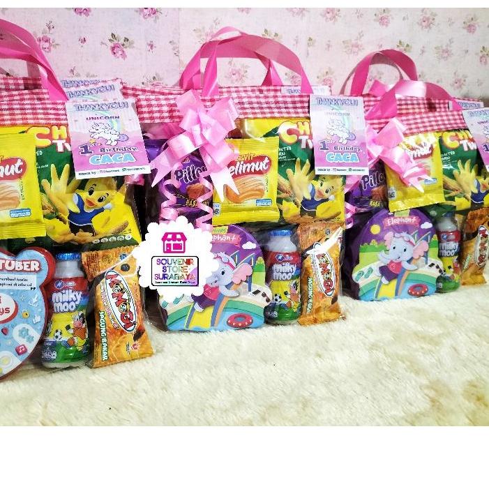 

ャ Souvenir Snack Ulang Tahun / paket lunch box / souvenir murah/ bingkisan murah/ paket lunchbox+snack / Souvenir Murah Surabaya / Hampers Ultah Anak / Snack Birthday Kemasan や