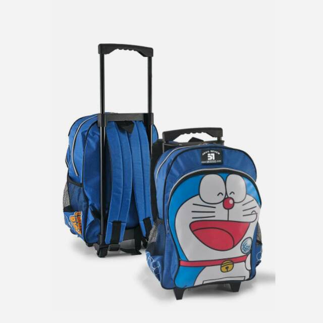 Tas ransel anak sekolah laki perempuan tas koper anak troli anak karakter doraemon bagus murah lucu