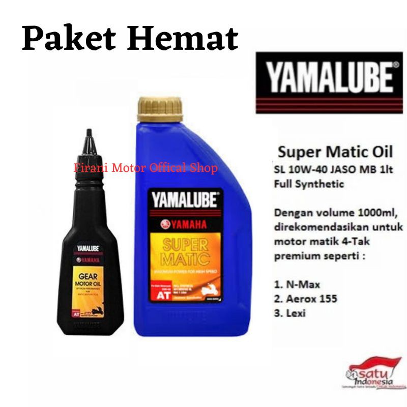 [COD] PAKET HEMAT OLI YAMALUBE SUPER MATIC DAN OLI GARDAN YAMALUBE 150ML UNTUK NMAX AEROX LEXI ORI