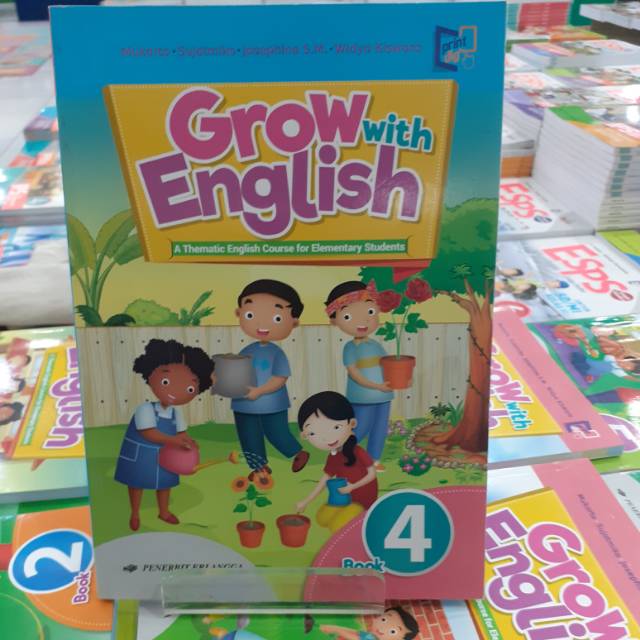 Buku Bahasa Inggris Untuk Grow With English Sd Mi Kelas 4 Erlangga Shopee Indonesia