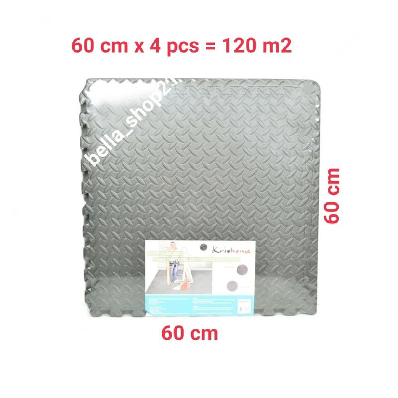 karpet puzle alas bermain anak 120 m2 hitam